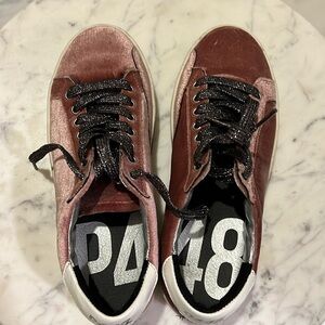 P448 velvet sneakers
